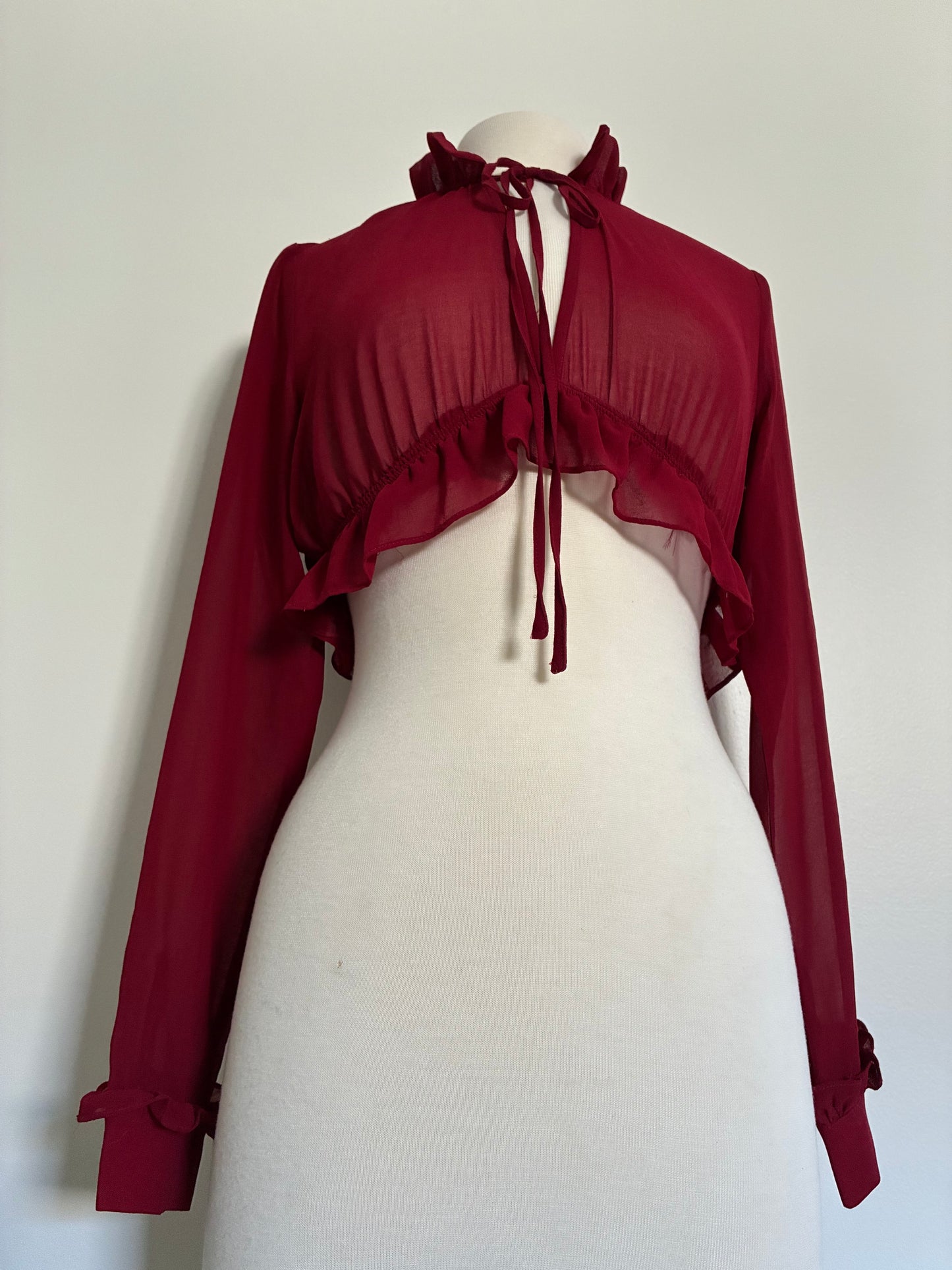 Red Vampish Crop Top