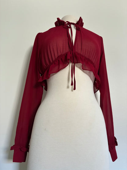 Red Vampish Crop Top