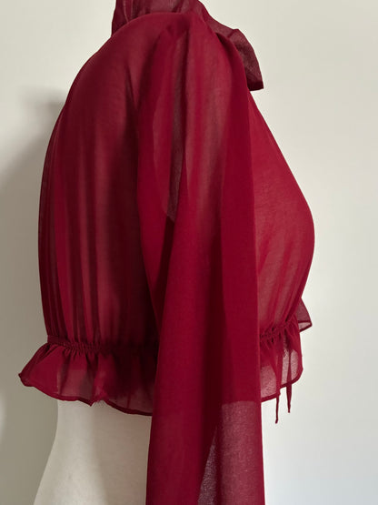Red Vampish Crop Top