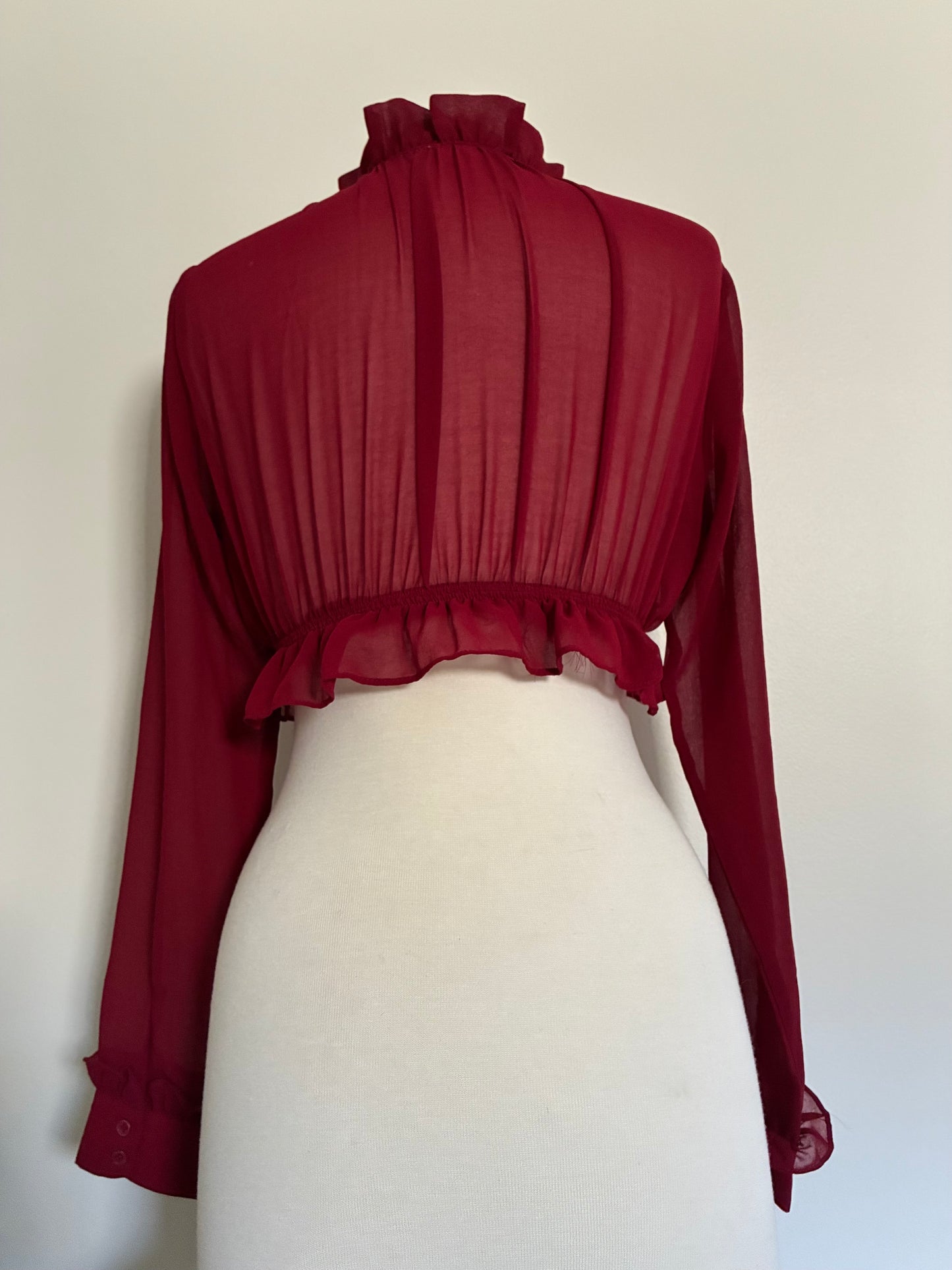 Red Vampish Crop Top