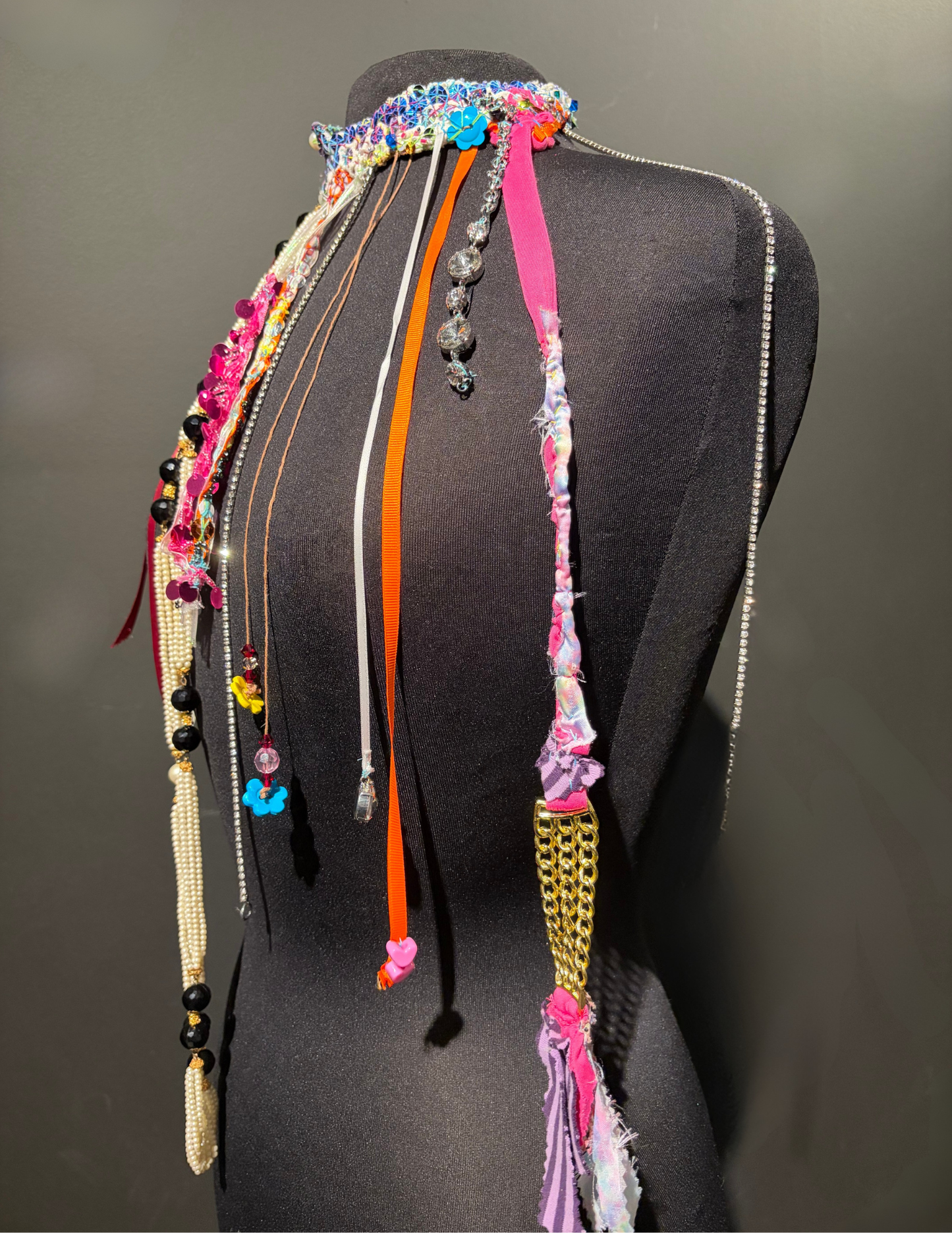 Sparkle & Sequin Rhinestone Necklace Top