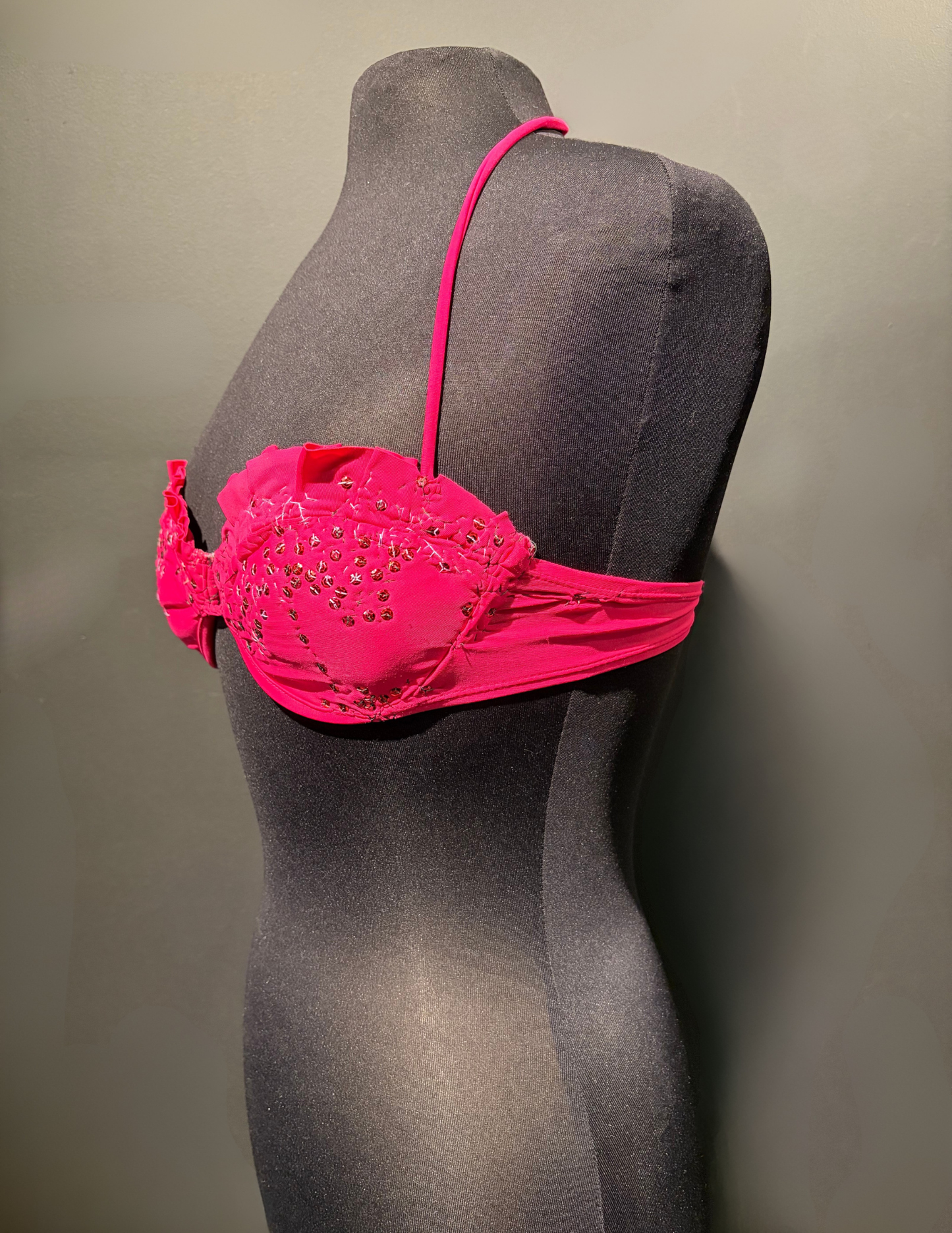 Viva Magenta Seashell Swimsuit with Sequins