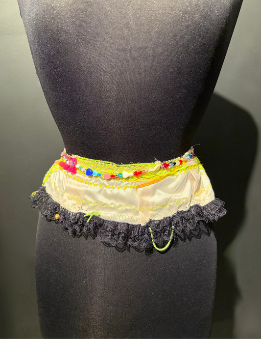 Rainbow Lace & Hearts Lingerie Mini-Piece