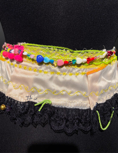 Rainbow Lace & Hearts Lingerie Mini-Piece