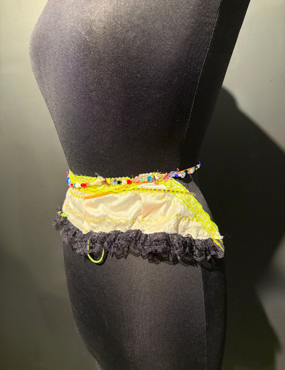 Rainbow Lace & Hearts Lingerie Mini-Piece